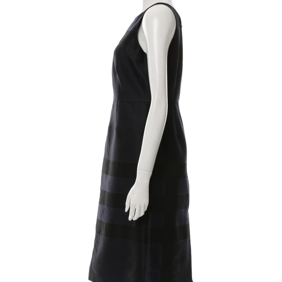 Burberry Navy & Black Check Dress 10 - Picture 2 of 3